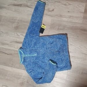 Nwt peri blue xs 6/6x 3/4 zip jacket